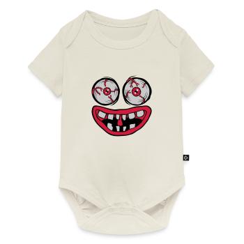 Evil Monster Horror Face - Baby Premium short-sleeve bodysuit - off white - Front