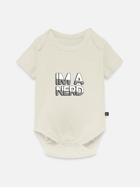 IM A NERD - Gaming - Baby Premium Kurzarmbody - Naturweiß