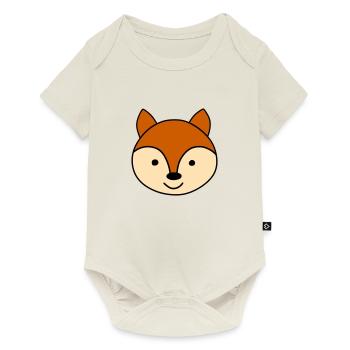 Cute fox - Baby Premium Kurzarmbody - Naturweiß - Vorne