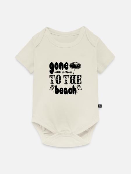 Gone to the Beach - Baby Premium Kurzarmbody - Naturweiß