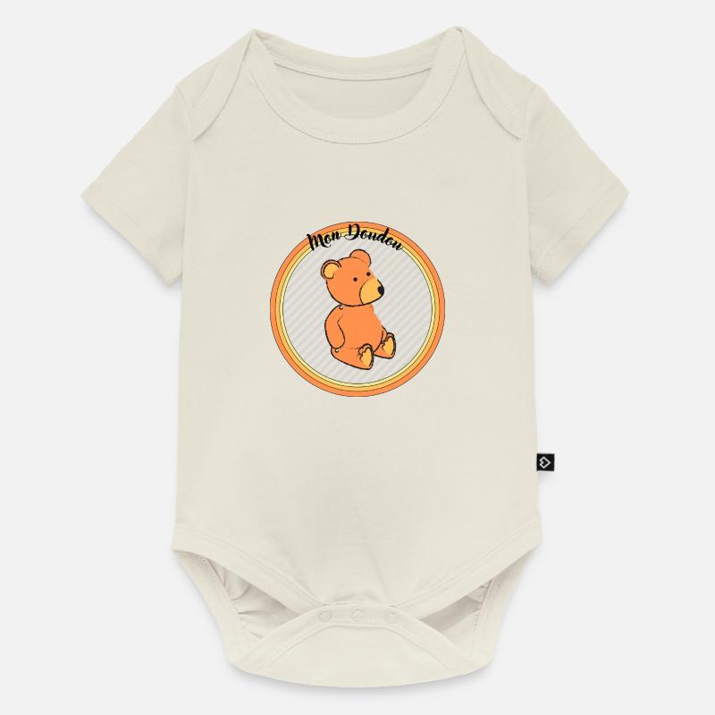 mon doudou - Body à manches courtes Premium Bébé - blanc cassé
