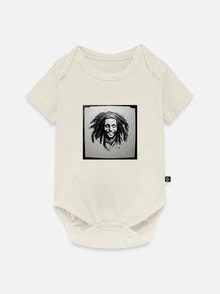 Rastafari-skizzenmalerei - Baby Premium Kurzarmbody - Naturweiß