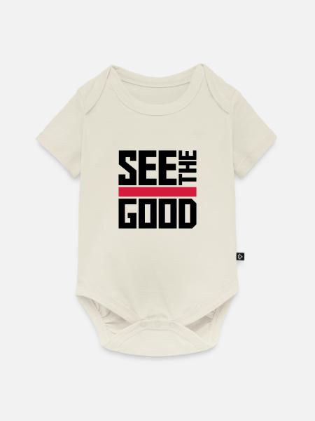 see the good Zitat - Baby Premium Kurzarmbody - Naturweiß