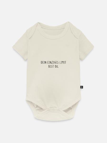 Dein einziges Limit bist du - Baby Premium Kurzarmbody - Naturweiß