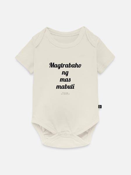 Filipino - Baby Premium Kurzarmbody - Naturweiß