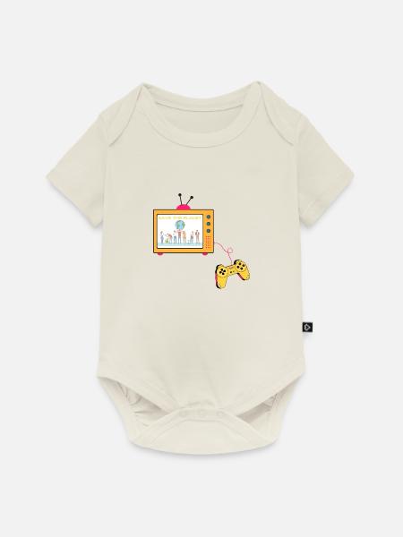 Save the Planet - Baby Premium Kurzarmbody - Naturweiß