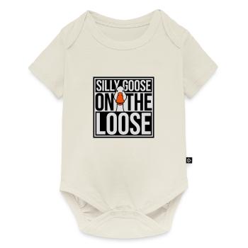 goose on the loose - Baby Premium short-sleeve bodysuit - off white - Front