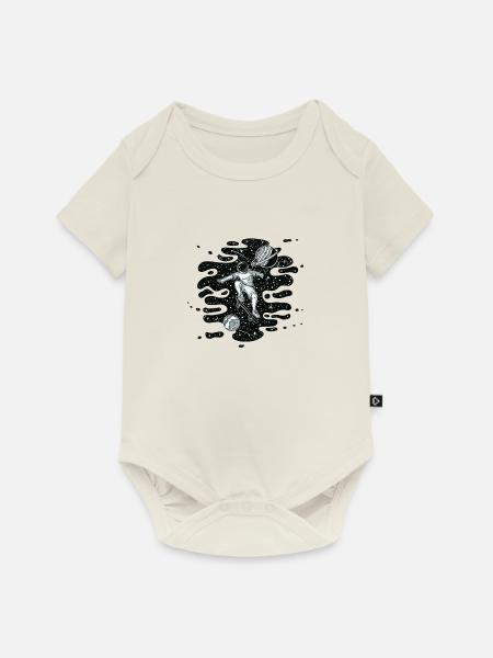 Astronaut - Baby Premium Kurzarmbody - Naturweiß