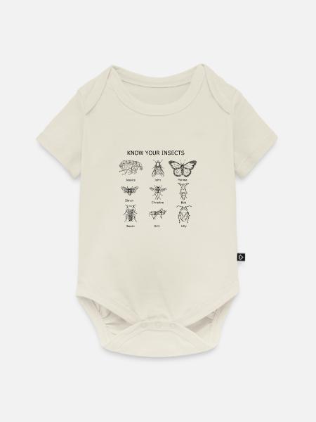 Kennen Sie Ihre Insekten - Baby Premium Kurzarmbody - Naturweiß