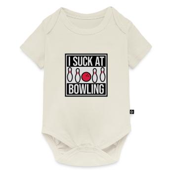 Je suis nul au bowling - Body à manches courtes Premium Bébé - blanc cassé - Devant