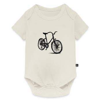 Fahrrad Gekritzel Fahrräder Radfahren Silhouette 5 - Baby Premium Kurzarmbody - Naturweiß - Vorne