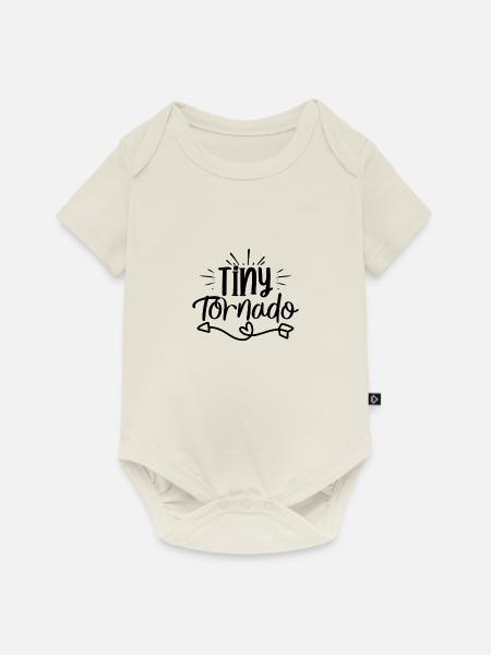 Tiny Tornado - Baby Premium Kurzarmbody - Naturweiß