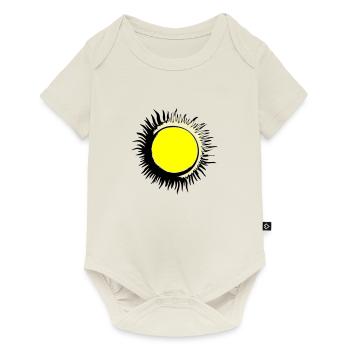 Sun Summer Watercolor Nature Beach Sky Vector - Baby Premium short-sleeve bodysuit - off white - Front