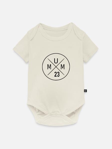 Mum 23 - Baby Premium Kurzarmbody - Naturweiß