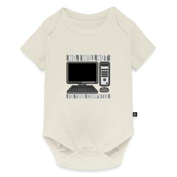 Ne pas réparer votre ordinateur - Body à manches courtes Premium Bébé - blanc cassé - Devant
