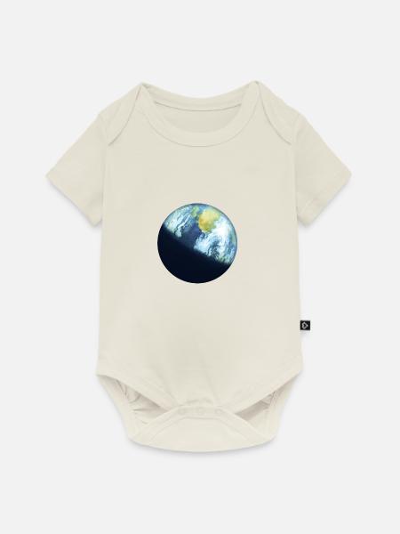 Planet Erde - Baby Premium Kurzarmbody - Naturweiß