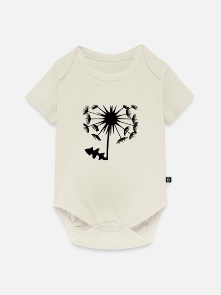 Pusteblume Löwenzahn Geschenkidee - Baby Premium Kurzarmbody - Naturweiß
