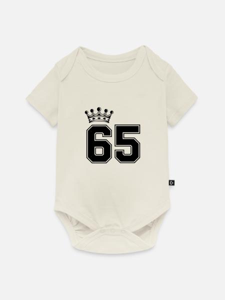 65 krone - Baby Premium Kurzarmbody - Naturweiß
