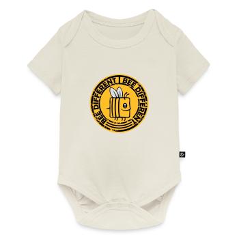 bee different saying quote - Baby Premium short-sleeve bodysuit - off white - Front