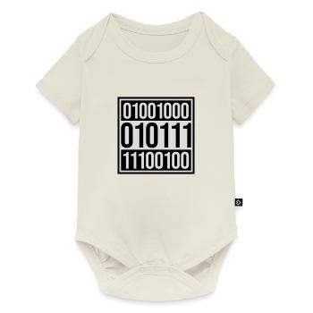 Binary Code Program Language - Baby Premium short-sleeve bodysuit - off white - Front