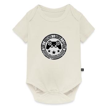 Fils Frère Gamer Légende - Body à manches courtes Premium Bébé - blanc cassé - Devant