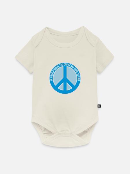 you can be kind - Baby Premium Kurzarmbody - Naturweiß