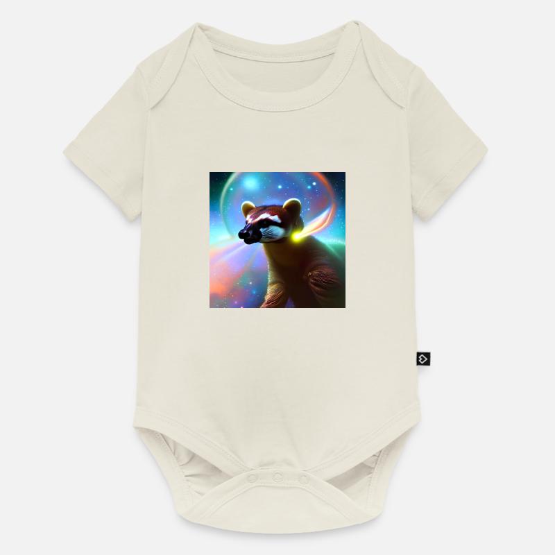 Coati - Body à manches courtes Premium Bébé - blanc cassé