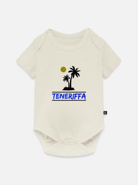 Teneriffa - Baby Premium Kurzarmbody - Naturweiß