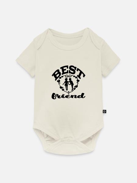 Best Friend - Baby Premium Kurzarmbody - Naturweiß