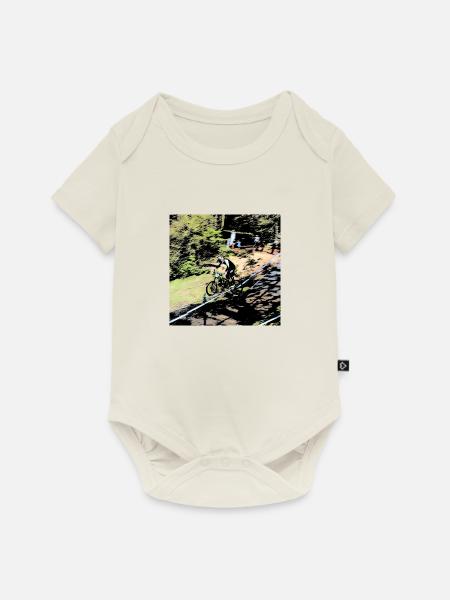 MTB MTB MTB Abfahrt - Baby Premium Kurzarmbody - Naturweiß