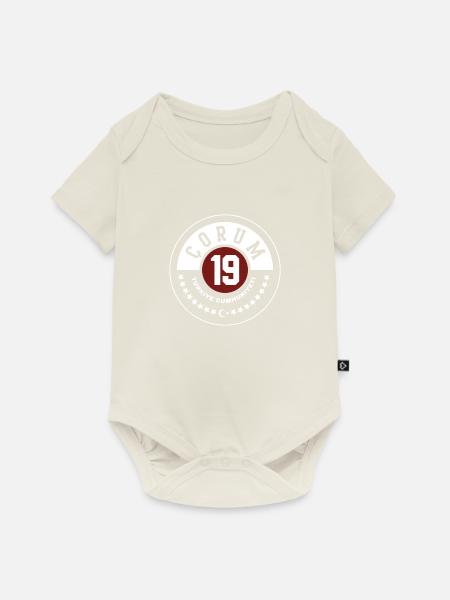 Corum - Baby Premium Kurzarmbody - Naturweiß