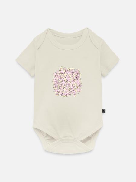 vieles süßes Popcorn - Baby Premium Kurzarmbody - Naturweiß