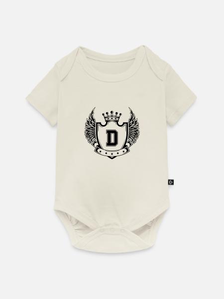 Wappen D - Baby Premium Kurzarmbody - Naturweiß