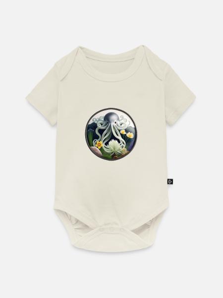 Tintenfisch - Baby Premium Kurzarmbody - Naturweiß