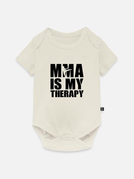 mma therapy - Baby Premium Kurzarmbody - Naturweiß