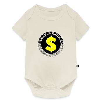 stackin paper 002 - Baby Premium Kurzarmbody - Naturweiß - Vorne