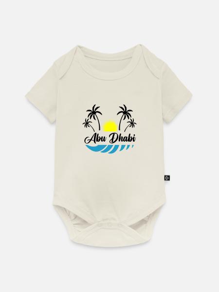 abu dhabi - Baby Premium Kurzarmbody - Naturweiß