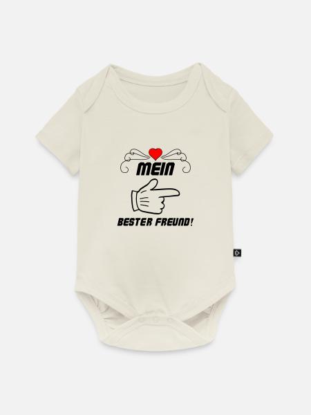 Mein bester Freund - Baby Premium Kurzarmbody - Naturweiß
