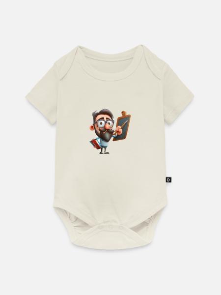Die Zukunft gestalten - Baby Premium Kurzarmbody - Naturweiß