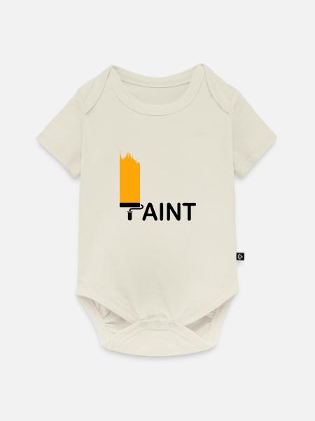Paint - Baby Premium Kurzarmbody - Naturweiß