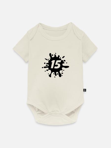 15 - Baby Premium Kurzarmbody - Naturweiß