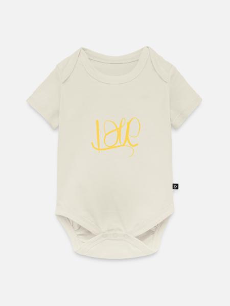 Goldige Liebe Kaputzenpullover - Baby Premium Kurzarmbody - Naturweiß