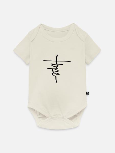 Hope Cross - Baby Premium Kurzarmbody - Naturweiß