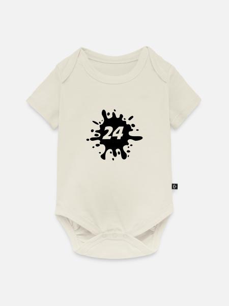 24 - Baby Premium Kurzarmbody - Naturweiß