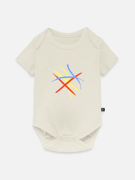 The Most Colourful Clothes (TMCC) - Baby Premium Kurzarmbody - Naturweiß
