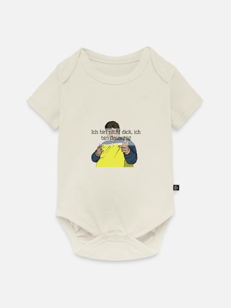 3 - Baby Premium Kurzarmbody - Naturweiß