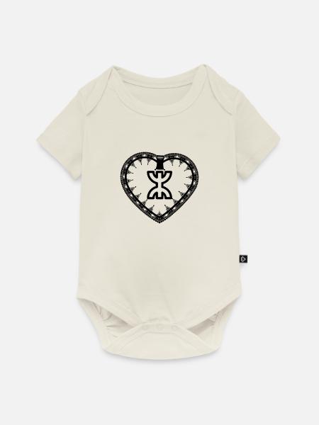 Z Imazighen (im Amulett) - Baby Premium Kurzarmbody - Naturweiß