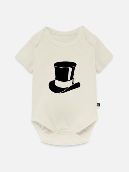 zylinder - Baby Premium Kurzarmbody - Naturweiß