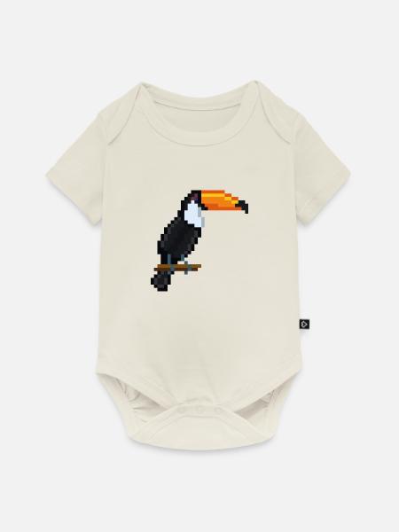 Vogel - Baby Premium Kurzarmbody - Naturweiß
