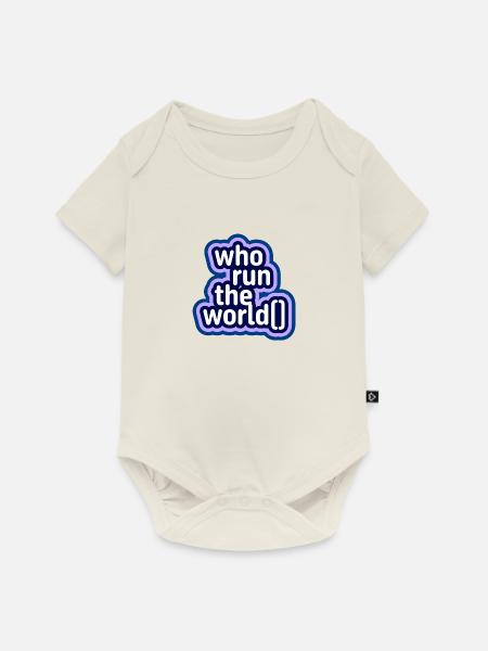 Wer regiert die Welt - Baby Premium Kurzarmbody - Naturweiß